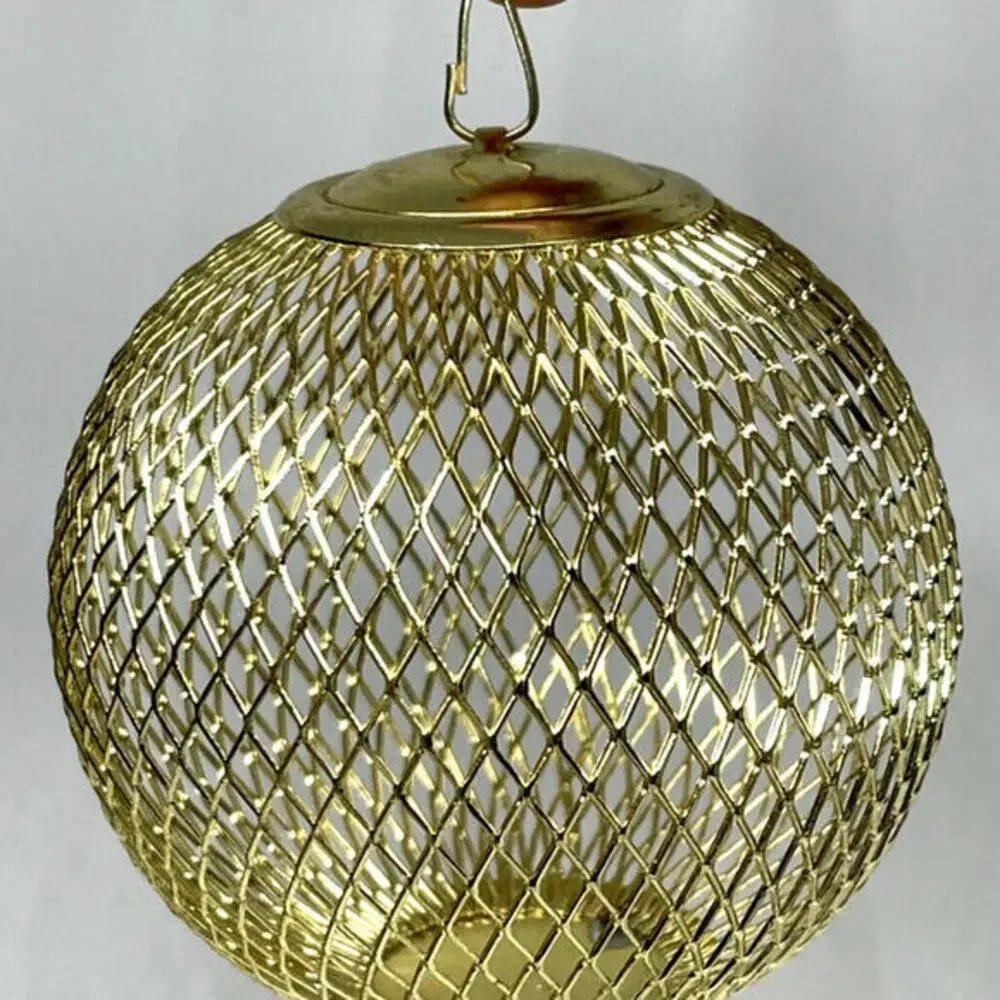 Gold Glass Metal Christmas‎ Ornament LOT of 11 Vintage